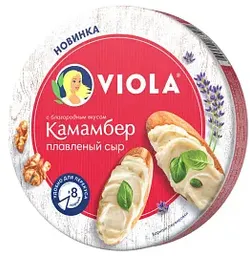 Сыр плавленый Viola со вкусом сыра Камамбер 45%, 130г