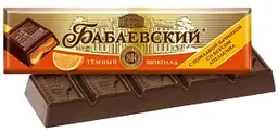 Батончик шоколадный Бабаевский апельсин, 50г