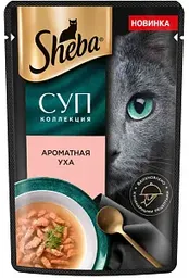 Влажный корм для кошек Sheba Суп коллекция ароматная уха, 70г