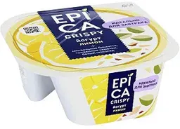 Йогурт Epica Crispy Лимон 8,6%, 140г