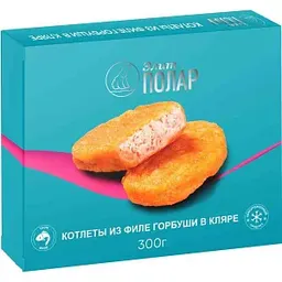 Котлеты из филе горбуши Элит Полар в кляре, 300г