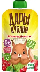 Пюре Дары Кубани витаминный салатик с 5 месяцев, 90г