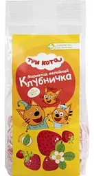 Мармелад желейный Три Кота Клубничка без сахара, 105г