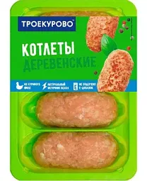 Котлеты куриные Троекурово Деревенские охлаждённые, 400г