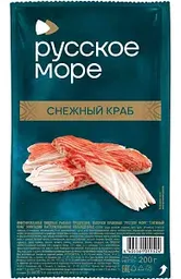 Палочки крабовые имитация Русское море Снежный краб, 200г