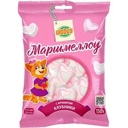 Маршмеллоу Глобус с ароматом клубники, 150г