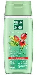 Лосьон-тоник для лица Чистая Линия Nature Plus свежесть и энергия шиповник, 100мл