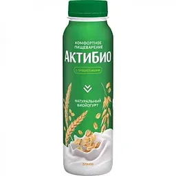 Биойогурт питьевой Актибио злаки 1,6%, 260г