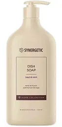 Гель-бальзам для мытья посуды Synergetic Home Collection базилик-мята, 750мл