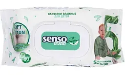 Влажные салфетки для детей Senso Baby Sensitive, 80шт.