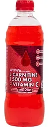 Напиток спортивный WOW Vitamin L-Carnitine 1500mg черешня с витамином С, 500мл